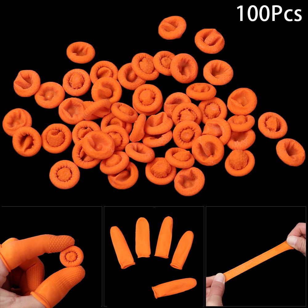 100PCS Reusable Finger Cover N - Nail Art Natural ulasan dan harga