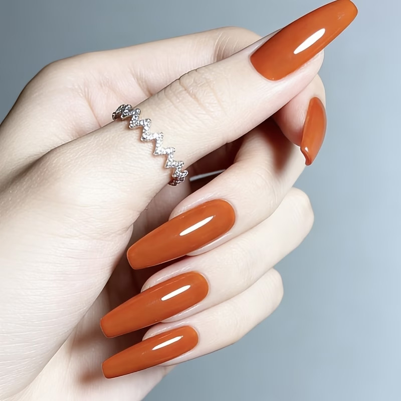 Caramel Orange Nail Strengthen - Nail Art Natural ulasan dan harga