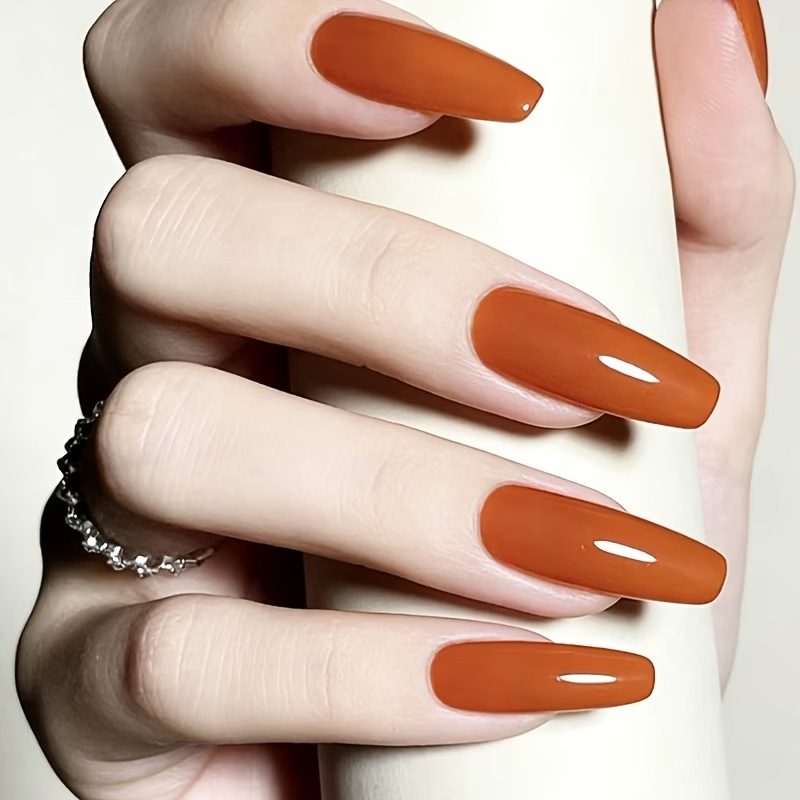 Caramel Orange Nail Strengthen - Nail Art Natural ulasan dan harga