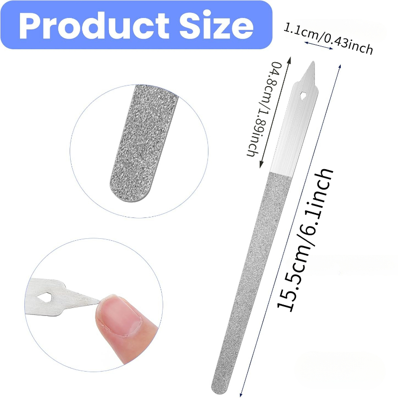 Stainless Steel Diamond Nail P - Nail Art Natural ulasan dan harga