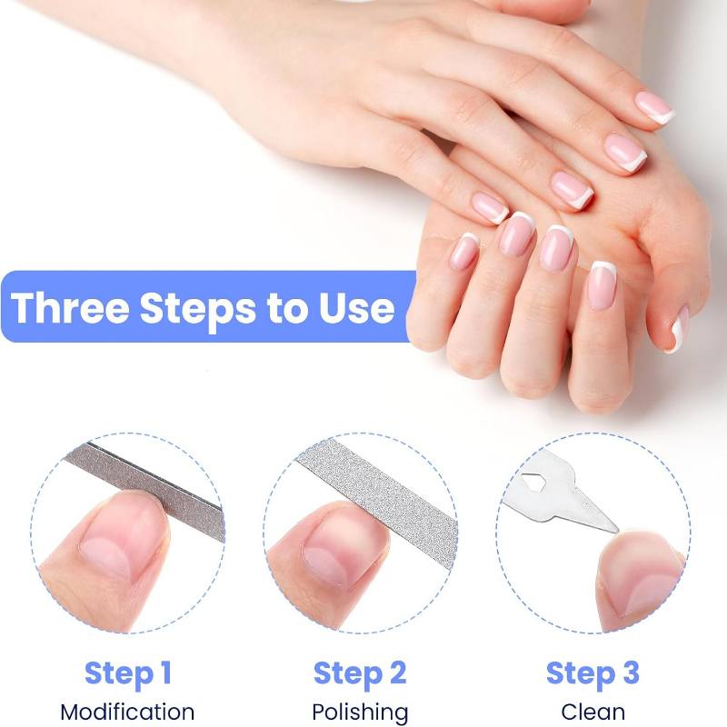 Stainless Steel Diamond Nail P - Nail Art Natural ulasan dan harga