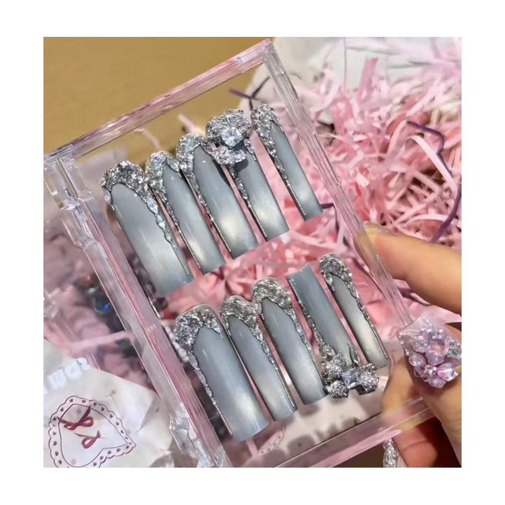 Y2K Spicy Girlish Style Leopar - Nail Art Leopard ulasan dan harga