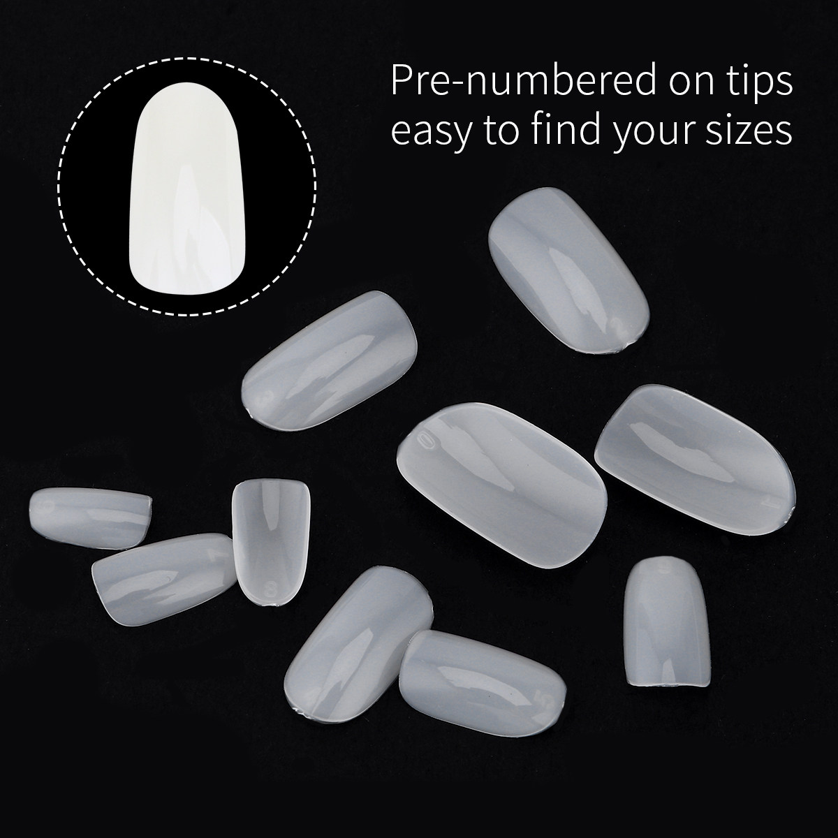 600Pcs Fake Nails Natural Colo - Nail Art Natural Simple ulasan dan harga