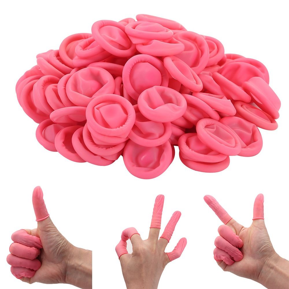 100PCS Disposable Finger Cover - Nail Art Natural ulasan dan harga