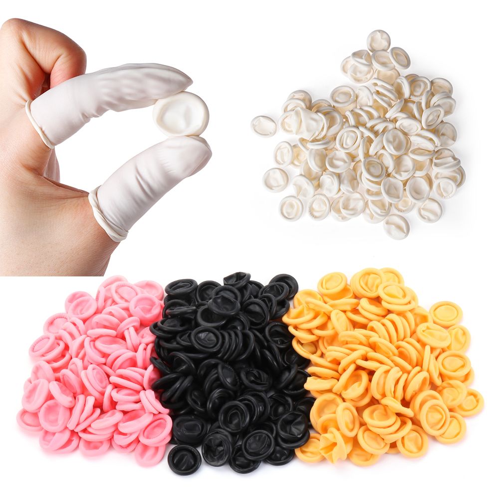 100PCS Disposable Finger Cover - Nail Art Natural ulasan dan harga