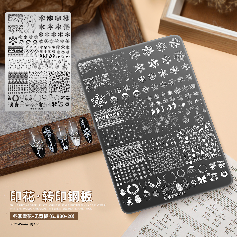 Nail Stencils Set Leopard Prin - Nail Art Leopard ulasan dan harga