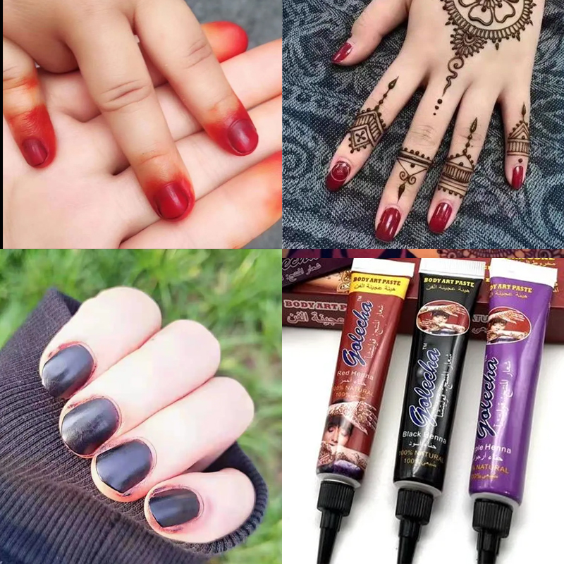 Henna Nail 25g Bottle Dye last - Nail Art Natural ulasan dan harga
