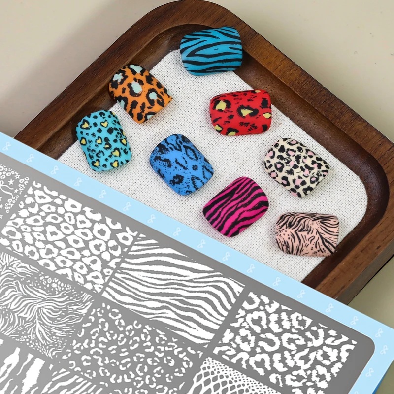 Print Nail Stamping Plate Leop - Nail Art Leopard ulasan dan harga