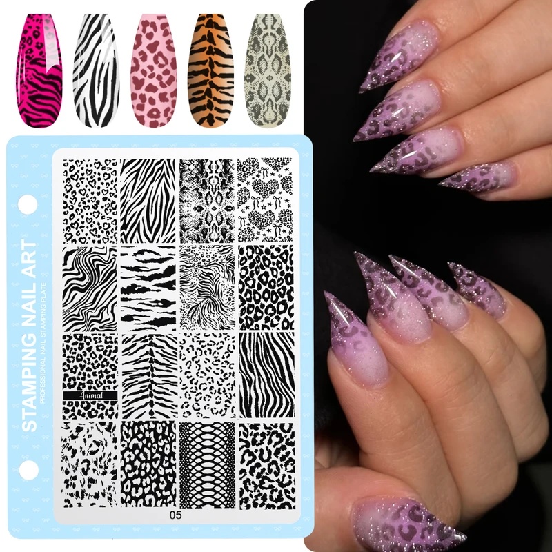Print Nail Stamping Plate Leop - Nail Art Leopard ulasan dan harga