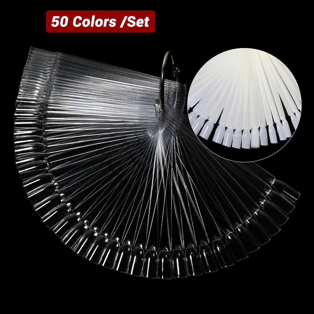 50Pcs False Nail Display Stick - Nail Art Natural ulasan dan harga