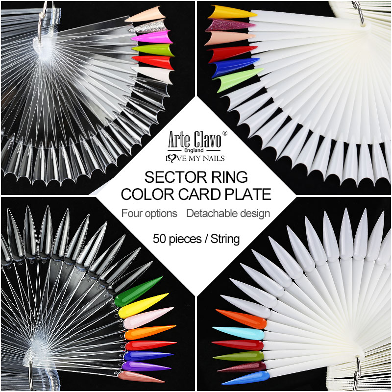 50Pcs False Nail Display Stick - Nail Art Natural ulasan dan harga