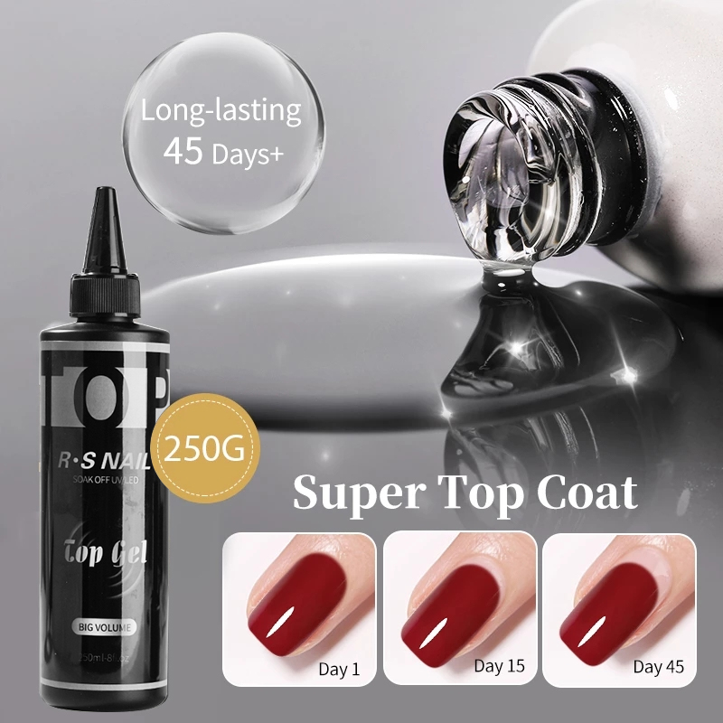 RS NAIL 250ML Super Top Coat B - Nail Art Natural ulasan dan harga