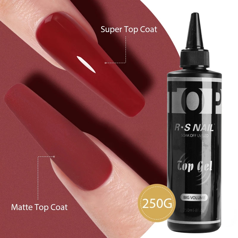 RS NAIL 250ML Super Top Coat B - Nail Art Natural ulasan dan harga