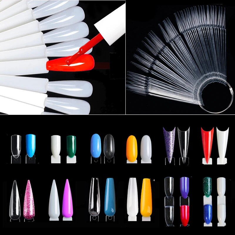 Nail Display Sticks Clear Natu - Nail Art Natural ulasan dan harga