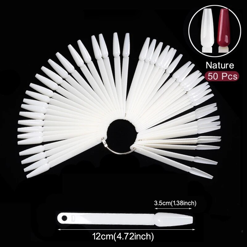 Nail Display Sticks Clear Natu - Nail Art Natural ulasan dan harga